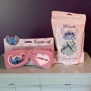 The Creme Shop Stitch Spa Mask and 7 Pack Pina Colada Bath Fizzers